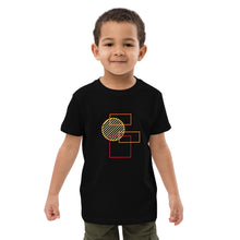 Load image into Gallery viewer, Organic cotton kids t-shirt rectangles and circle
