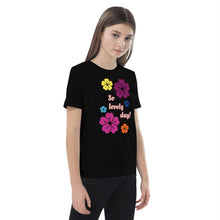 Load image into Gallery viewer, Organic cotton kids t-shirt so lovely day
