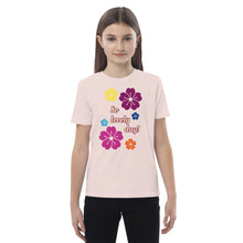 Load image into Gallery viewer, Organic cotton kids t-shirt so lovely day
