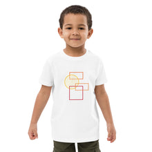 Load image into Gallery viewer, Organic cotton kids t-shirt rectangles and circle
