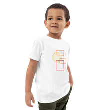 Load image into Gallery viewer, Organic cotton kids t-shirt rectangles and circle
