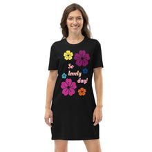 Load image into Gallery viewer, Organic cotton t-shirt dress so lovely day
