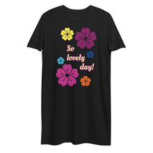 Load image into Gallery viewer, Organic cotton t-shirt dress so lovely day
