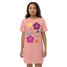 Load image into Gallery viewer, Organic cotton t-shirt dress so lovely day
