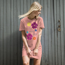 Load image into Gallery viewer, Organic cotton t-shirt dress so lovely day
