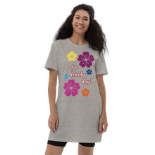 Load image into Gallery viewer, Organic cotton t-shirt dress so lovely day
