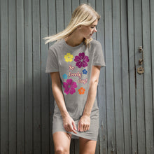 Load image into Gallery viewer, Organic cotton t-shirt dress so lovely day
