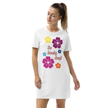 Load image into Gallery viewer, Organic cotton t-shirt dress so lovely day
