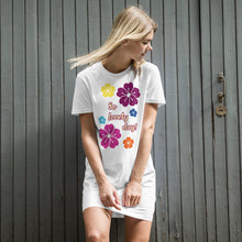 Load image into Gallery viewer, Organic cotton t-shirt dress so lovely day
