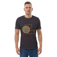 Load image into Gallery viewer, Men organic cotton t-shirt rectangles and circle
