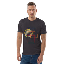 Load image into Gallery viewer, Men organic cotton t-shirt rectangles and circle
