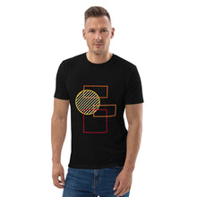 Load image into Gallery viewer, Men organic cotton t-shirt rectangles and circle
