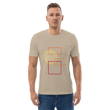 Load image into Gallery viewer, Men organic cotton t-shirt rectangles and circle
