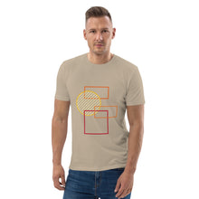 Load image into Gallery viewer, Men organic cotton t-shirt rectangles and circle
