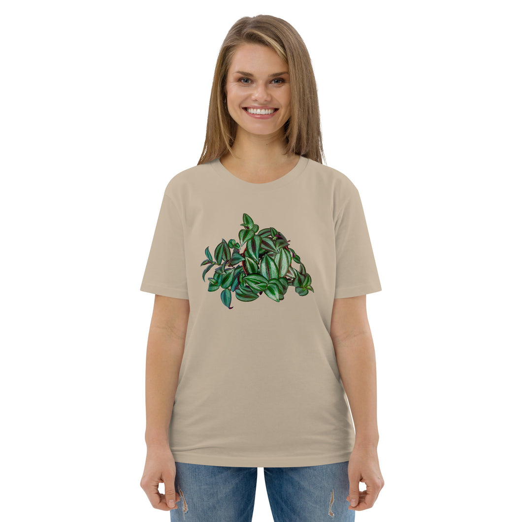 Unisex organic cotton t-shirt Tradescantia Zebrina 1.2