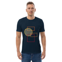 Load image into Gallery viewer, Men organic cotton t-shirt rectangles and circle
