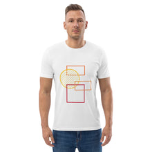 Load image into Gallery viewer, Men organic cotton t-shirt rectangles and circle
