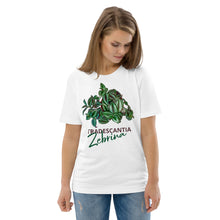 Load image into Gallery viewer, Unisex organic cotton t-shirt Tradescantia Zebrina 1.2 named
