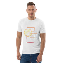 Load image into Gallery viewer, Men organic cotton t-shirt rectangles and circle
