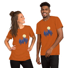 Load image into Gallery viewer, Short-Sleeve Unisex T-Shirt sun waves
